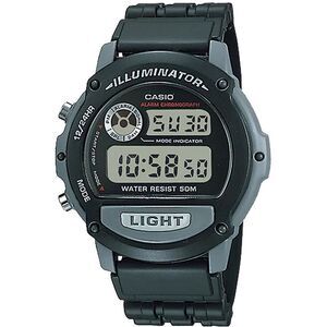 Casio Men's Classic Digital Watch with Black Dial - W-87H-1V